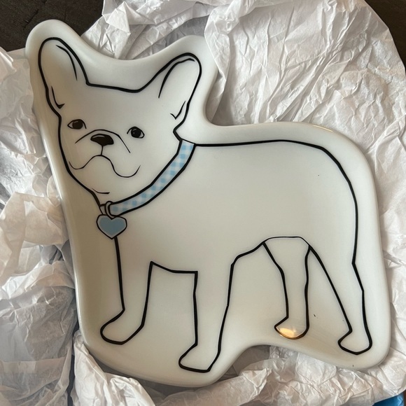 Draper James Pepper the Frenchie Accent Trinket Tray - NEW - Picture 3 of 5